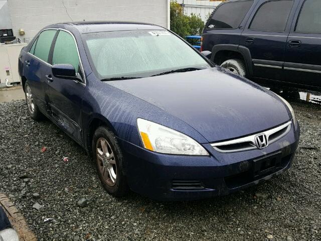 1HGCM56337A212770 - 2007 HONDA ACCORD SE BLUE photo 1