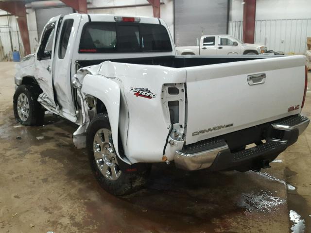 1GTJ6PFE8C8154511 - 2012 GMC CANYON SLE WHITE photo 3