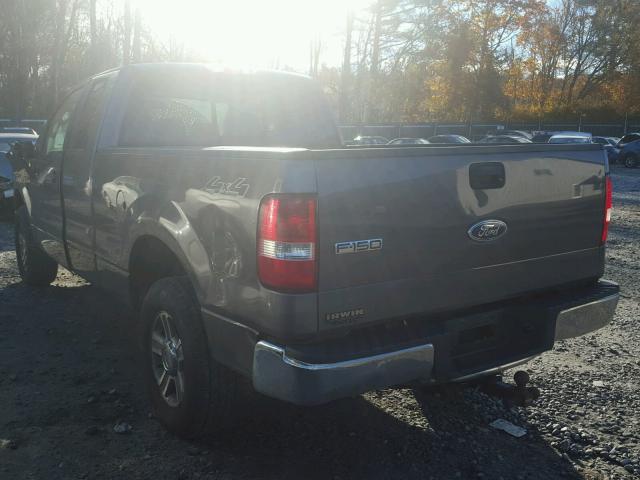 1FTPX14585FA71179 - 2005 FORD F150 GRAY photo 3