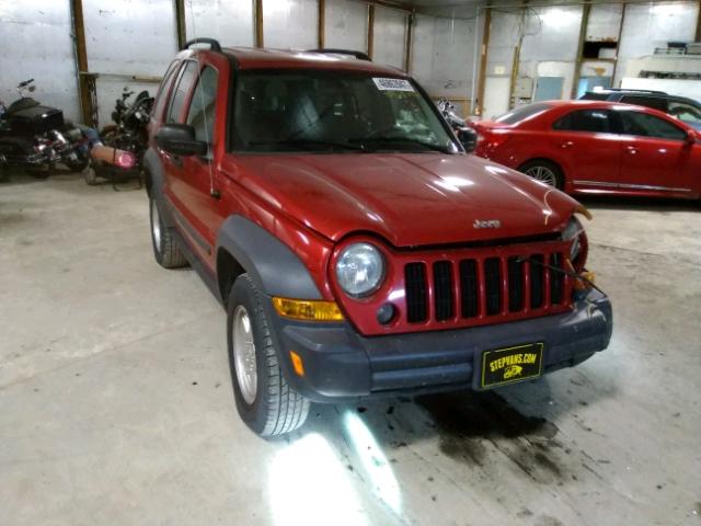 1J4GL48K37W621348 - 2007 JEEP LIBERTY SP RED photo 1