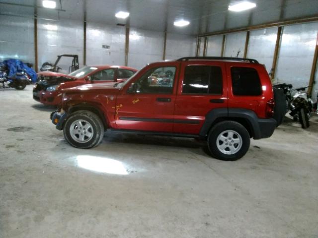 1J4GL48K37W621348 - 2007 JEEP LIBERTY SP RED photo 9