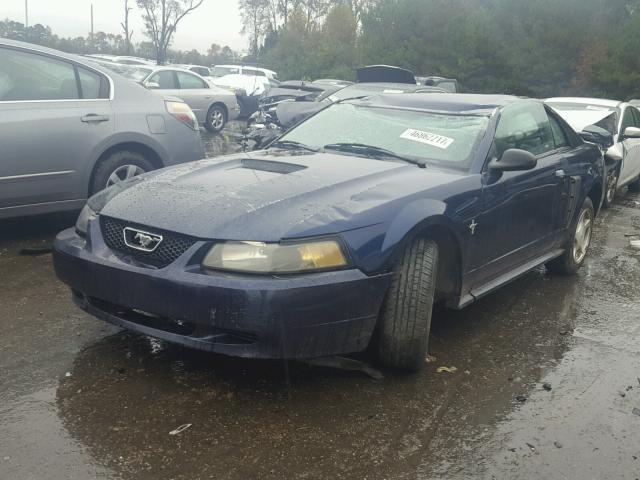 1FAFP40461F263422 - 2001 FORD MUSTANG BLUE photo 2