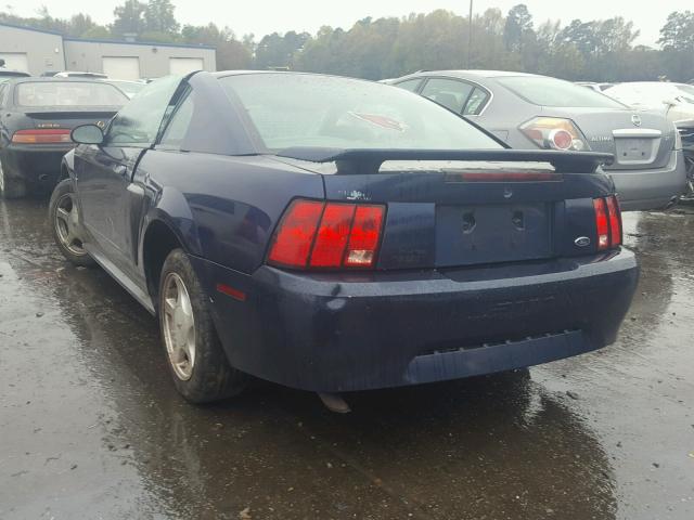 1FAFP40461F263422 - 2001 FORD MUSTANG BLUE photo 3
