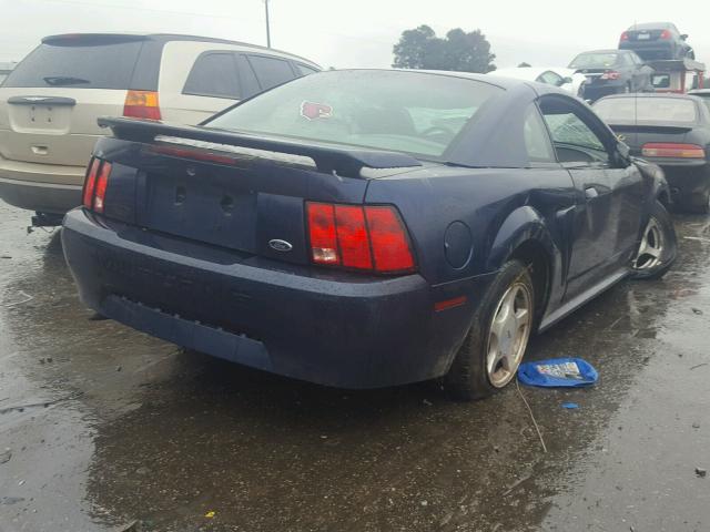 1FAFP40461F263422 - 2001 FORD MUSTANG BLUE photo 4