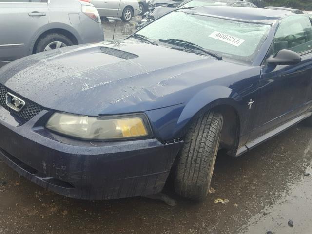 1FAFP40461F263422 - 2001 FORD MUSTANG BLUE photo 9
