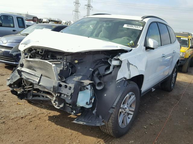 1GNKRHKD4GJ265013 - 2016 CHEVROLET TRAVERSE WHITE photo 2