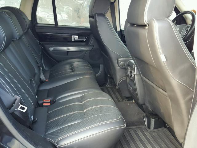 SALSH2E41CA734033 - 2012 LAND ROVER RANGE ROVE BLACK photo 6