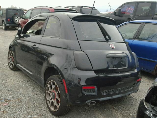 3C3CFFBR9DT598547 - 2013 FIAT 500 SPORT BLACK photo 3