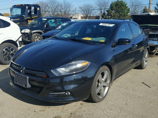 1C3CDFCB4DD346265 - 2013 DODGE DART LIMIT BLACK photo 2