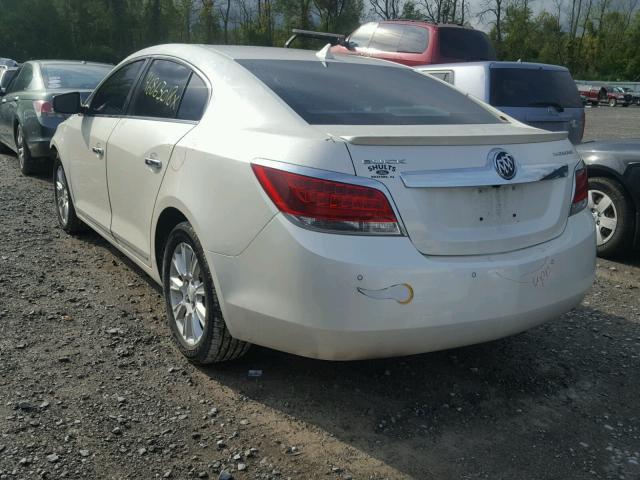 1G4GD5ER4CF100154 - 2012 BUICK LACROSSE P WHITE photo 3