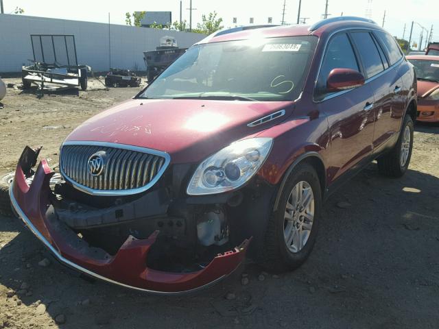 5GAER13D79J192753 - 2009 BUICK ENCLAVE CX RED photo 2