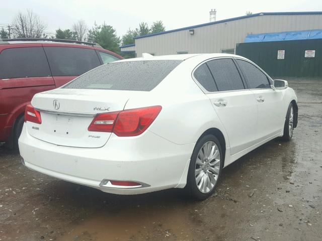 JH4KC1F90EC007238 - 2014 ACURA RLX ADVANC WHITE photo 4