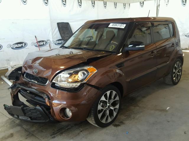 KNDJT2A62C7427492 - 2012 KIA SOUL BROWN photo 2