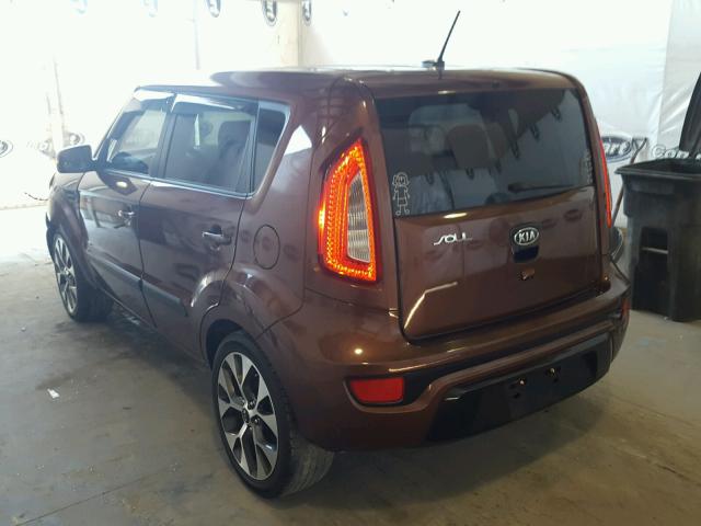 KNDJT2A62C7427492 - 2012 KIA SOUL BROWN photo 3