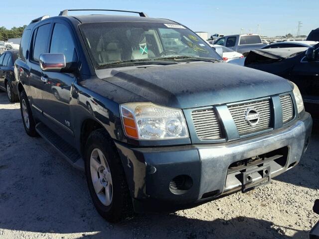 5N1AA08A17N711911 - 2007 NISSAN ARMADA SE GREEN photo 1