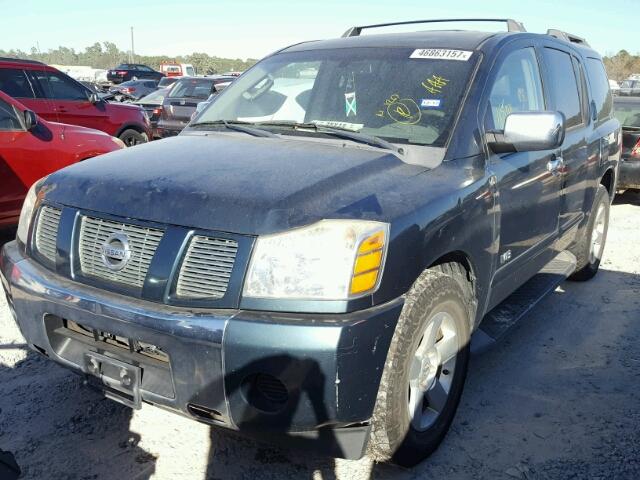 5N1AA08A17N711911 - 2007 NISSAN ARMADA SE GREEN photo 2