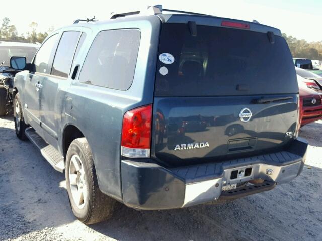 5N1AA08A17N711911 - 2007 NISSAN ARMADA SE GREEN photo 3