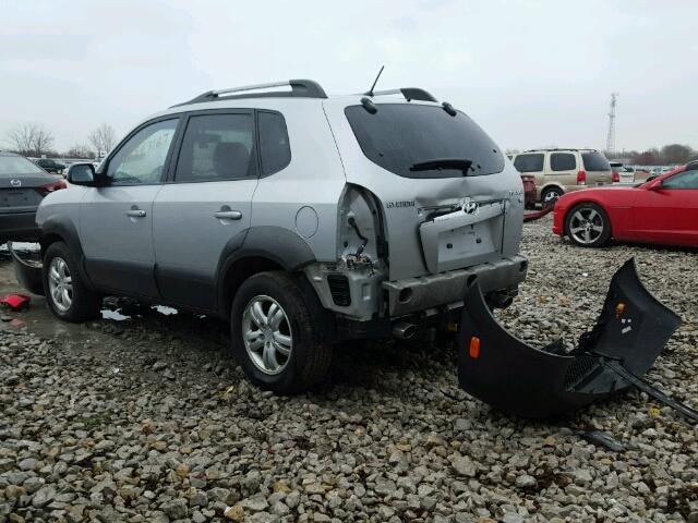 KM8JM12D48U728564 - 2008 HYUNDAI TUCSON GL SILVER photo 3