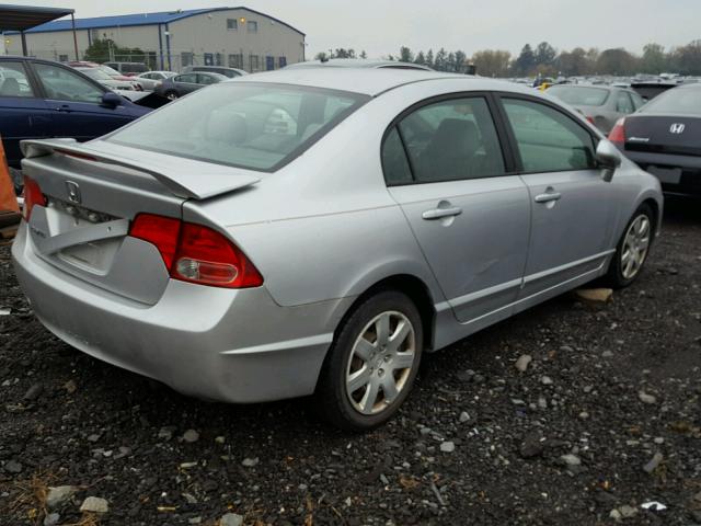 1HGFA16576L097125 - 2006 HONDA CIVIC LX SILVER photo 4