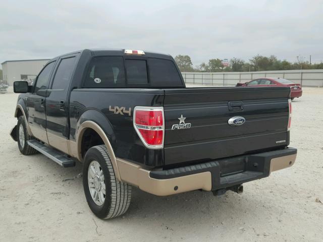 1FTFW1EF6CFB08507 - 2012 FORD F150 SUPER BLACK photo 3