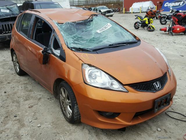 JHMGE8H42AS003038 - 2010 HONDA FIT SPORT ORANGE photo 1