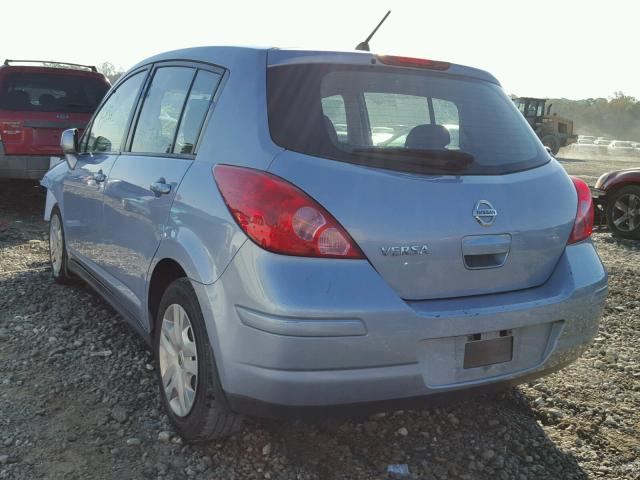 3N1BC1CP5AL369667 - 2010 NISSAN VERSA S BLUE photo 3