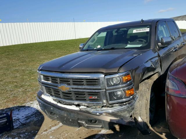 3GCUKSEC3EG281434 - 2014 CHEVROLET SILVERADO GRAY photo 2