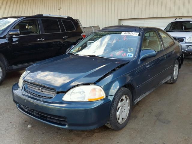 1HGEJ8248VL109573 - 1997 HONDA CIVIC EX მწვანე ფოტო 2