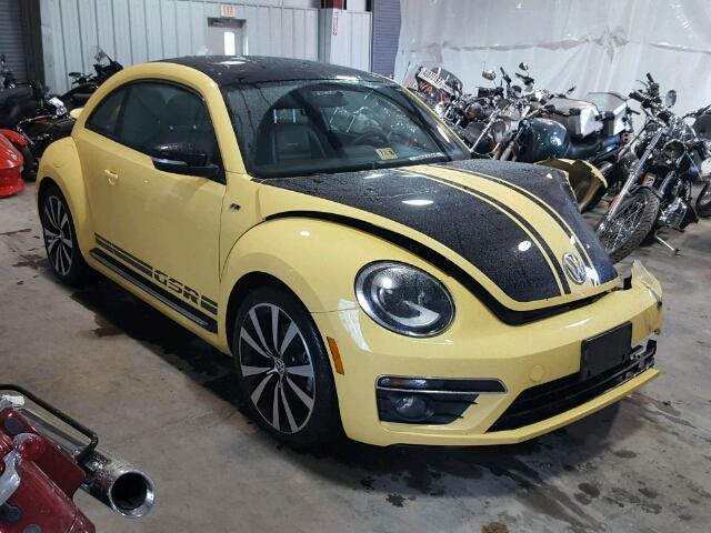 3VWVT7AT0EM611467 - 2014 VOLKSWAGEN BEETLE TUR YELLOW photo 1