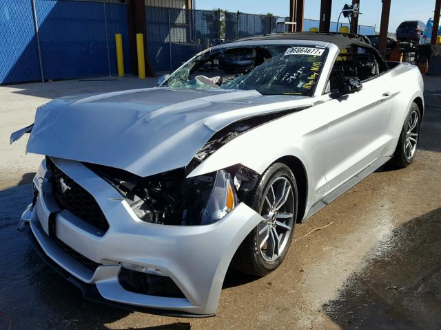 1FATP8UH5G5284851 - 2016 FORD MUSTANG SILVER photo 2