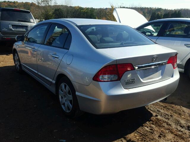 2HGFA1F5XBH300824 - 2011 HONDA CIVIC LX SILVER photo 3