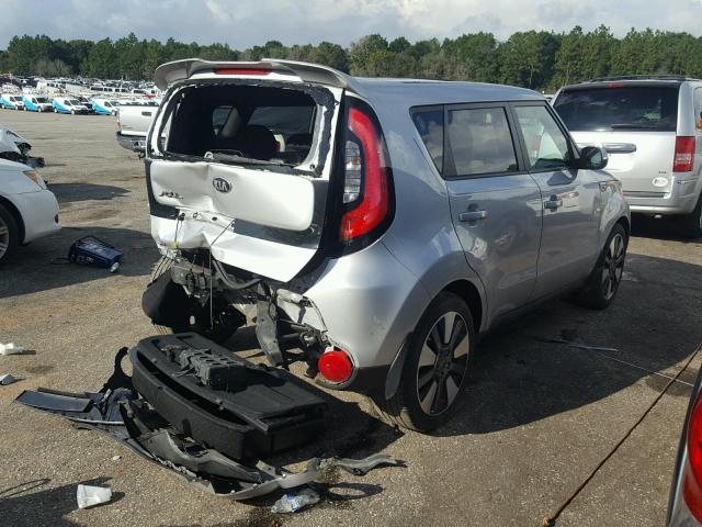 KNDJX3A52F7809835 - 2015 KIA SOUL ! SILVER photo 4