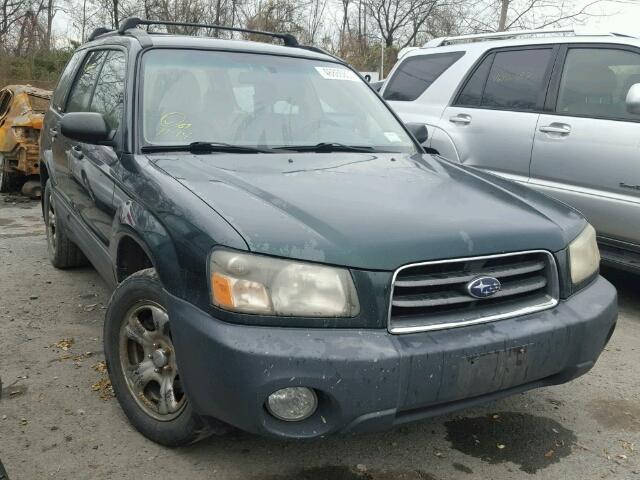 JF1SG63633H734103 - 2003 SUBARU FORESTER 2 GREEN photo 1