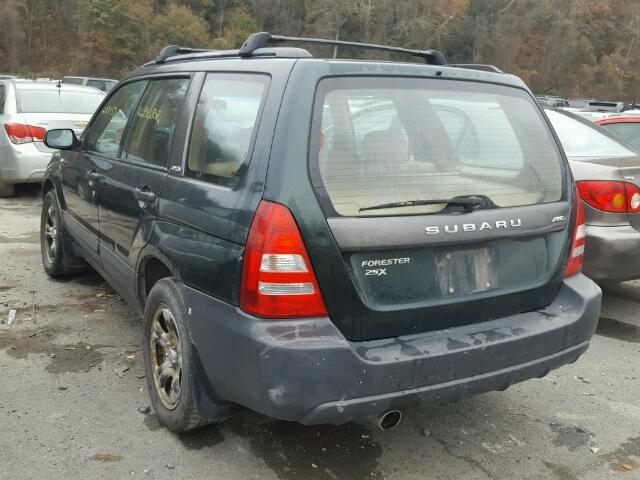 JF1SG63633H734103 - 2003 SUBARU FORESTER 2 GREEN photo 3