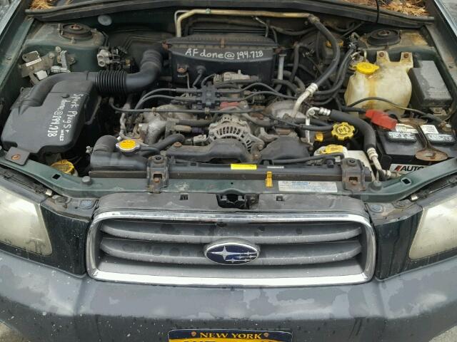 JF1SG63633H734103 - 2003 SUBARU FORESTER 2 GREEN photo 7