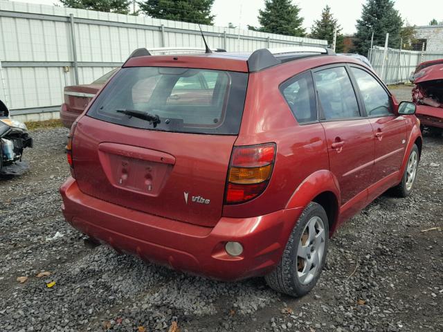 5Y2SL63805Z411874 - 2005 PONTIAC VIBE RED photo 4