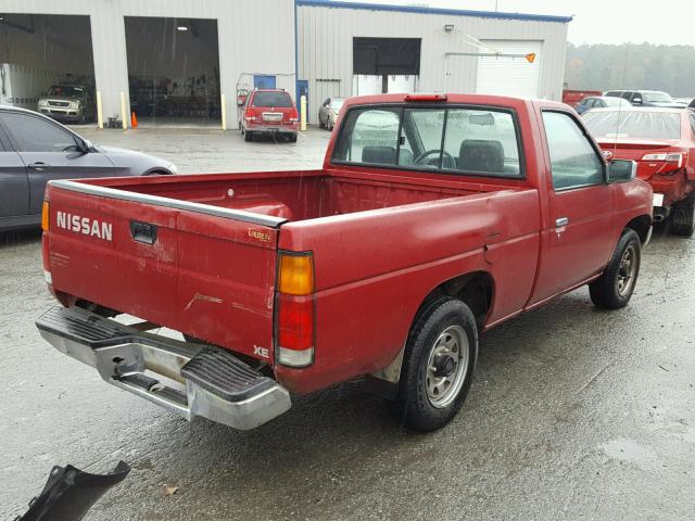 1N6SD11S8SC355824 - 1995 NISSAN TRUCK E/XE RED photo 4