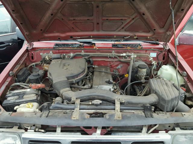 1N6SD11S8SC355824 - 1995 NISSAN TRUCK E/XE RED photo 7