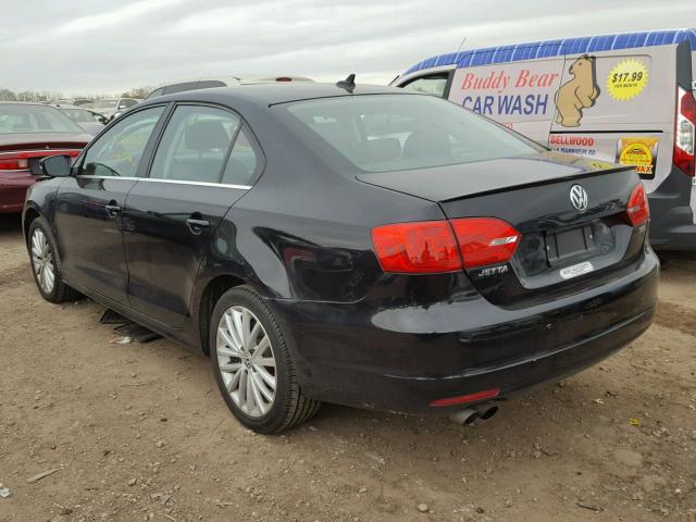 3VWL07AJ6EM387684 - 2014 VOLKSWAGEN JETTA SEL BLACK photo 3