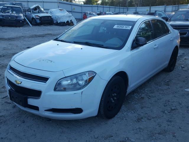 1G1ZB5E13BF252477 - 2011 CHEVROLET MALIBU LS WHITE photo 2