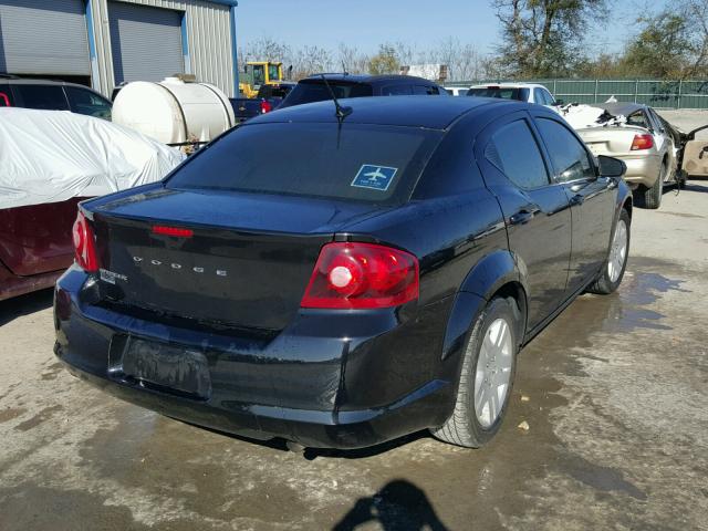 1C3CDZAB0CN109740 - 2012 DODGE AVENGER SE BLACK photo 4