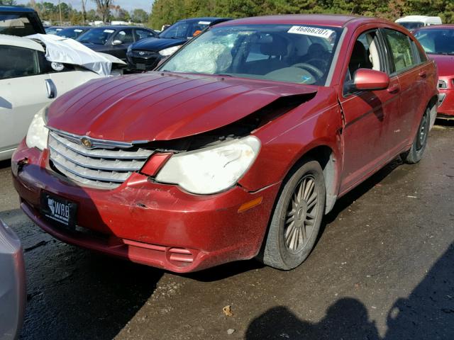 1C3LC56R98N166835 - 2008 CHRYSLER SEBRING TO RED photo 2