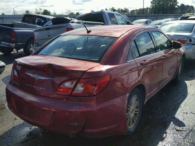 1C3LC56R98N166835 - 2008 CHRYSLER SEBRING TO RED photo 4