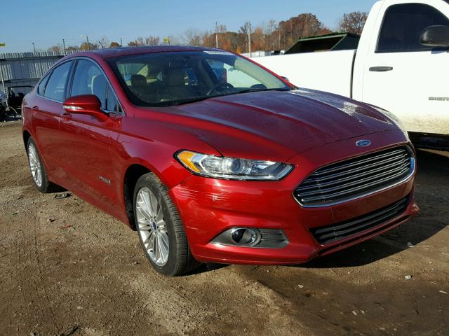 3FA6P0LU2ER313715 - 2014 FORD FUSION SE RED photo 1