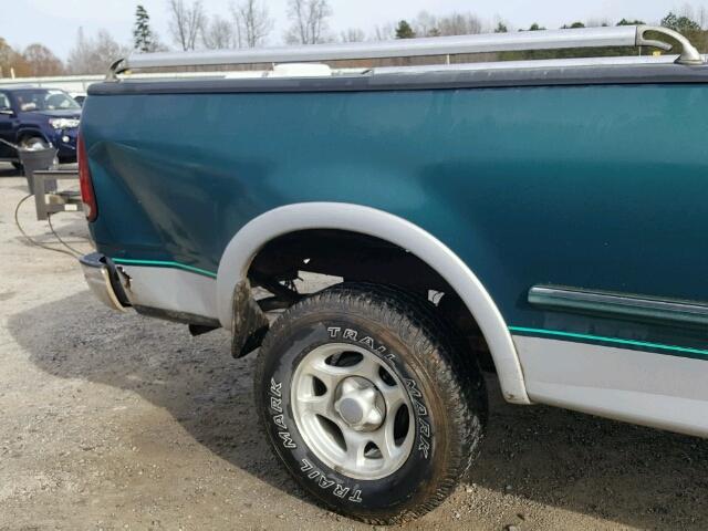 1FTDF1867VNA85931 - 1997 FORD F150 GREEN photo 9