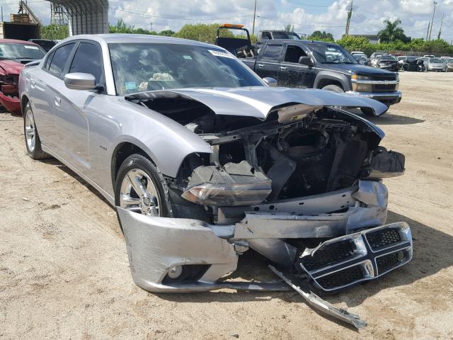 2C3CDXCT4EH148868 - 2014 DODGE CHARGER R/ GRAY photo 1