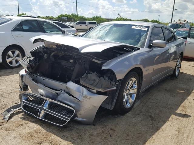 2C3CDXCT4EH148868 - 2014 DODGE CHARGER R/ GRAY photo 2