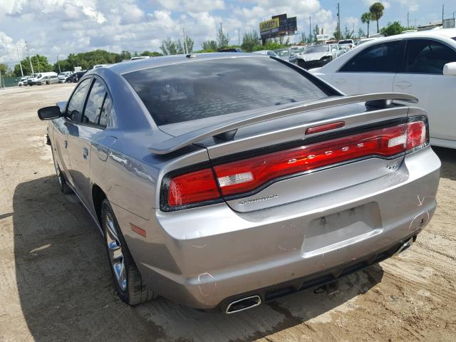 2C3CDXCT4EH148868 - 2014 DODGE CHARGER R/ GRAY photo 3