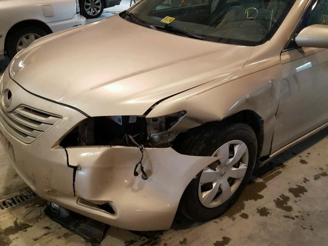 4T1BE46K59U304260 - 2009 TOYOTA CAMRY BASE GOLD photo 9