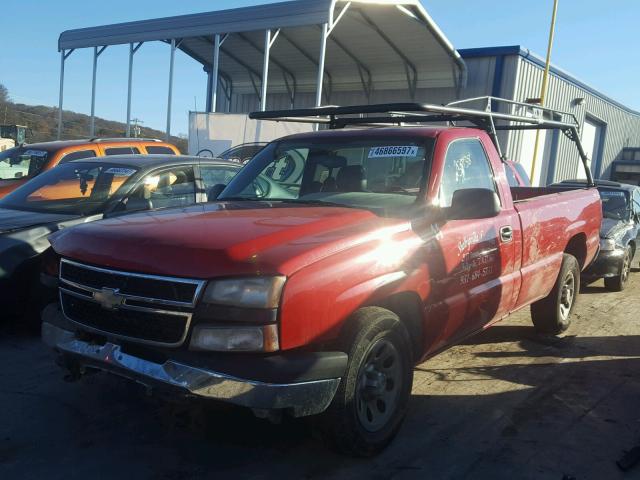 3GCEC14X96G239898 - 2006 CHEVROLET SILVERADO RED photo 2